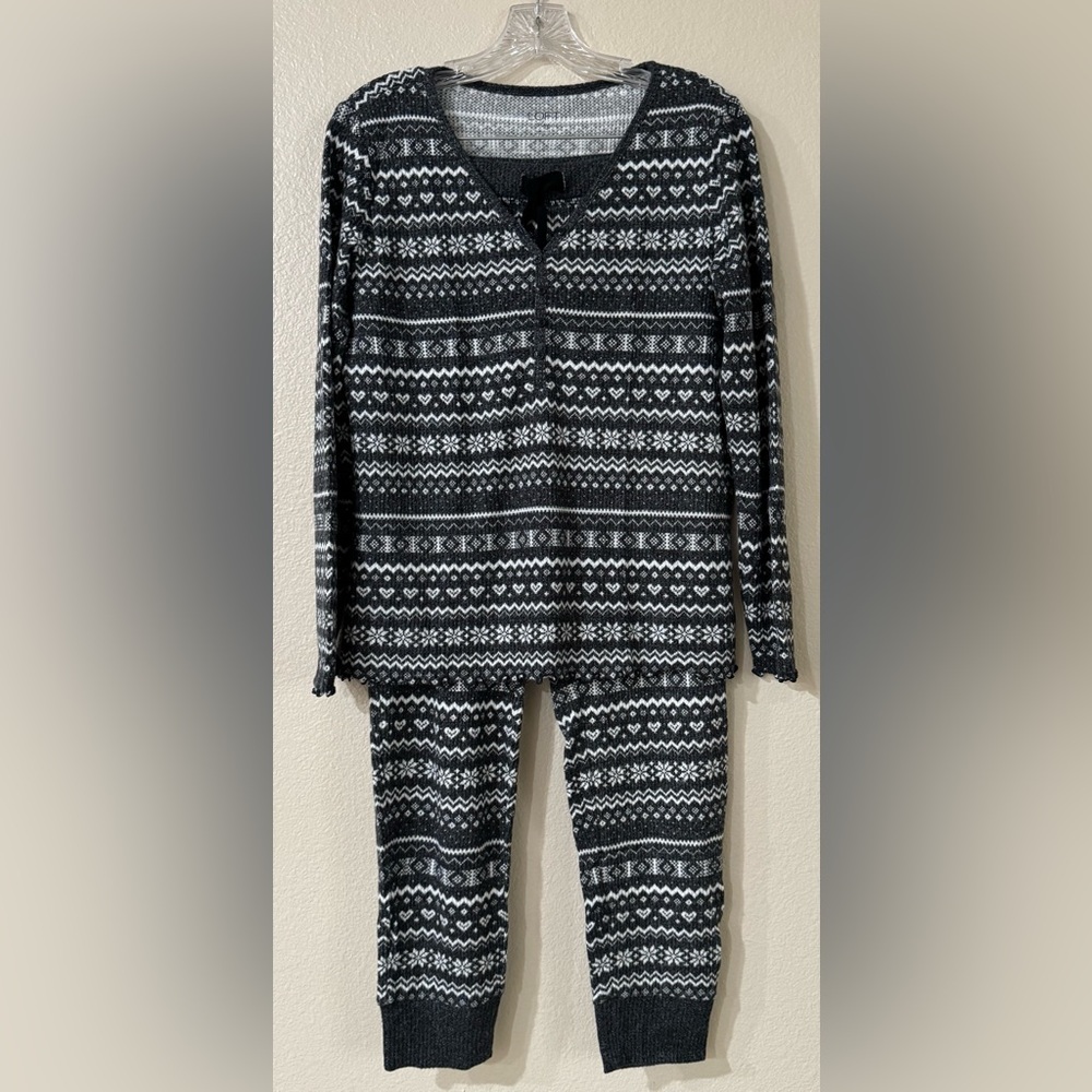 LOFT Sleep Fair Isle Pajama Set Sz S